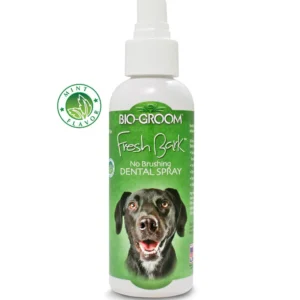 Bio-Groom Fresh Bark dantų purškalas su mėta – chlorheksidino formulė burnos higienai, 118 ml