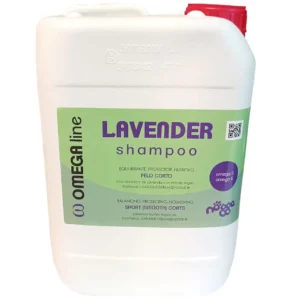 Nogga Omega Line levandų šampūnas – švelnaus valymo formulė su raminančiu aromatu, 5 l